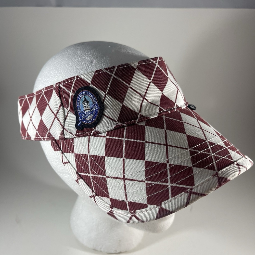 PGA Southern Hills Championship Visor 2007 Argyle Plaid Adjustable Buckle